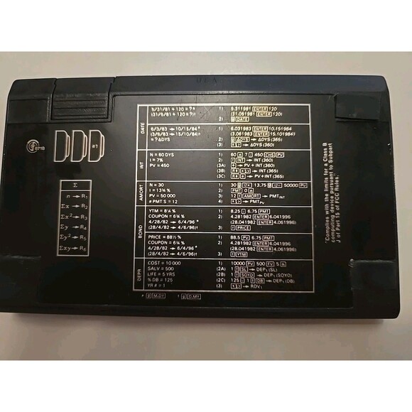 Vintage Hewlett Packard HP 12C Financial Calculator Pre Owned, Classic Office - Picture 2 of 4